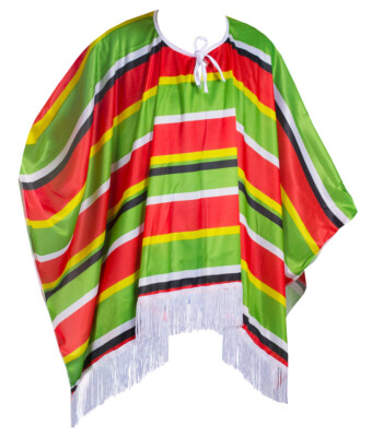 I LOVE FANCY DRESS Mexikaner Kostüm Set – Poncho, Sombrero, Schnurrbart & Mehr – Für Karneval & Partys