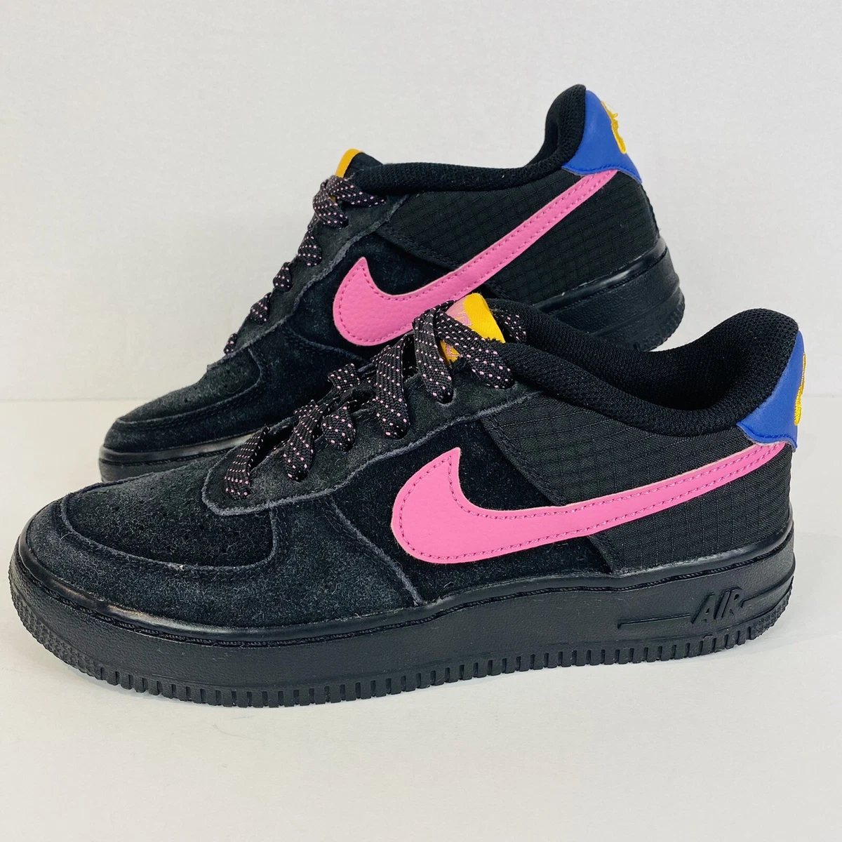 Nike Air Force 1 LV8 2 GS Black Magic Flamingo #CN5710-001, (Youth