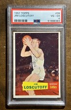 1957 Topps Basketball Jim Loscutoff #39 PSA 4 VG-EX Celtics