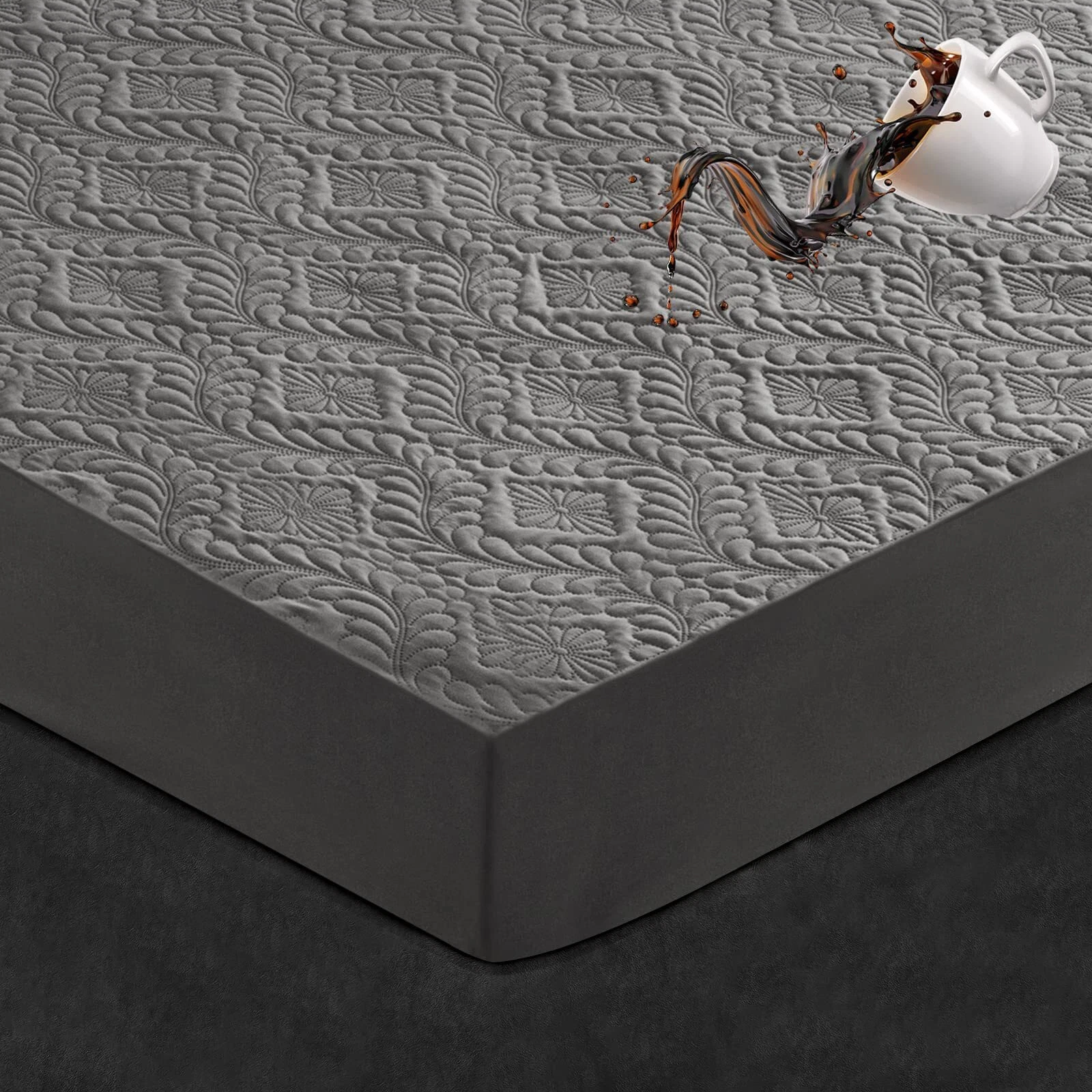 Mattress Protector Waterproof Mattress Pad Breathable Quilted Mattress Cover