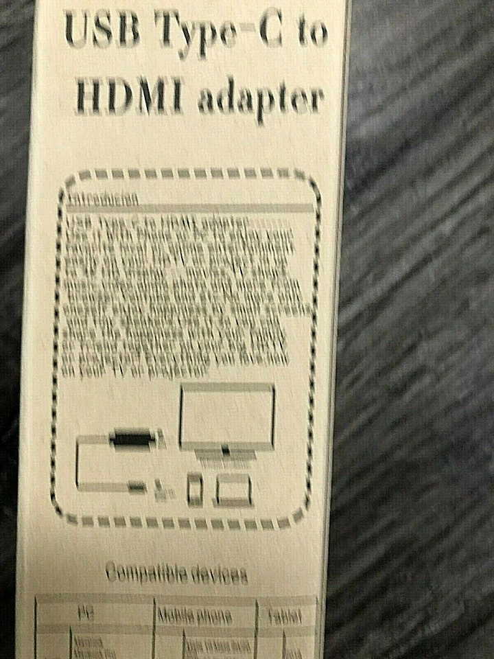 2pk USB C to HDMI Adapter 4K HDMI Type C 3.1 Male to HDMI Female Cable Adapter - Image 3 of 4