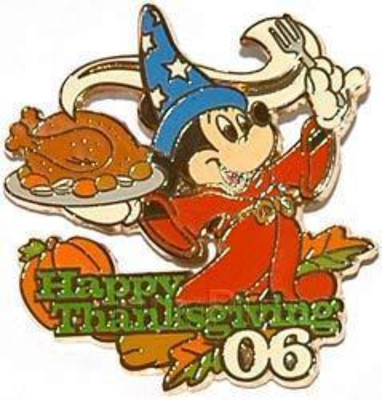FANTASIA Disney Pin 51230 WDI Thanksgiving 2006 Sorcerer's Apprentice Mickey LE