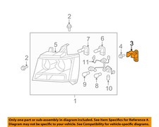 GM OEM Headlight Head Light Lamp-Support Bracket Left 15874642