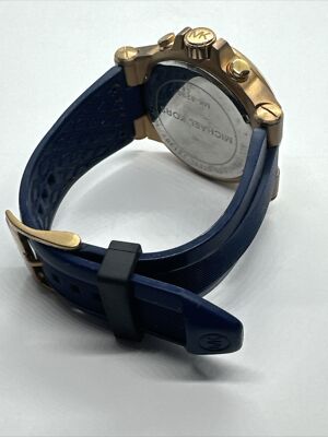 Michael Kors Dylan MK8295 Women's Blue Silicone Analog Dial Quartz