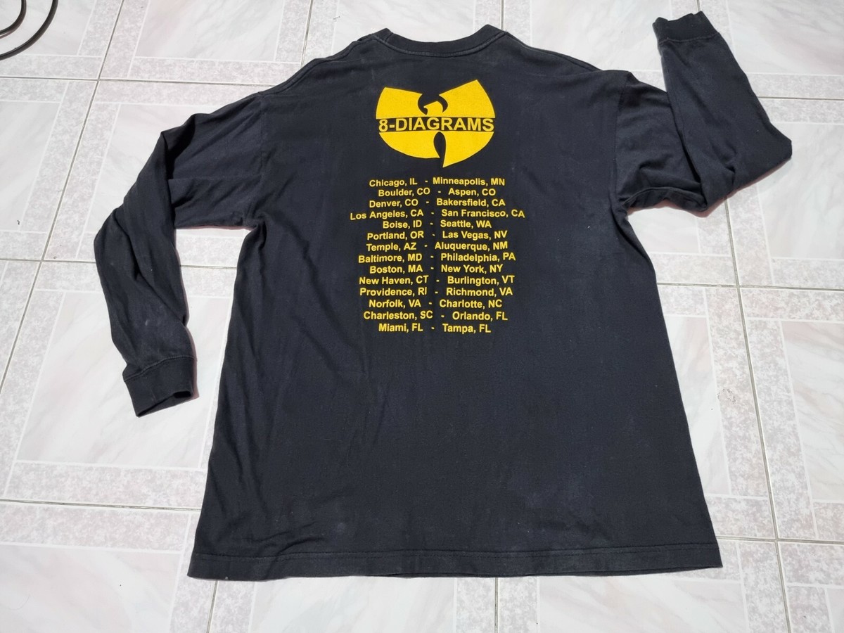 METHOD MAN WU-TANG clan RZA ol dirty rap tee hip hop Bootleg Tour 