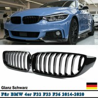Sport KüHlergrill Performance Glanz Schwarz Passend FüR 4Er BMW F32 F33 F36 F83