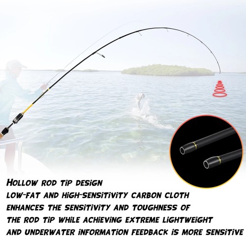 1.35M/1.5M Fishing Rod Spinning Rod Casting Carbon Fiber Fishing Pole Fast Rods - Picture 46 of 60