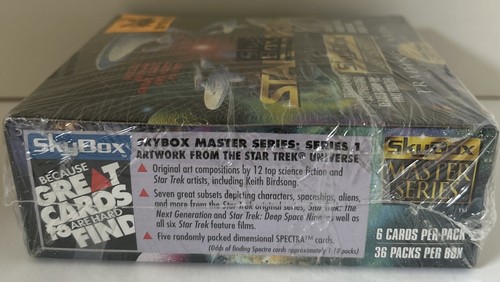 Star Trek Edition Master Series 1993 Trading Cards 36 packs Complete Set SkyBox - Picture 4 of 6