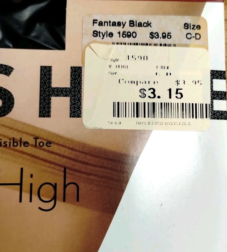 Medias negras hasta el muslo Berkshire fantasía negras talla C-D puntera invisible transparente Foto 2 de 4