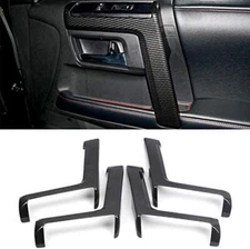 4pcs Inner Door Armrest Handle Frame Decor Cover Trim Bezels for 4Runner 2010+