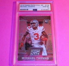 2016 Panini Prizm Draft Picks, #106 Michael Thomas ROOKIE Graded PSA 10 GEM MINT