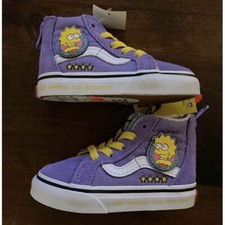 Vans Sneaker SK8-Hi x Simpsons Lisa 4 Prez Toddler Size 5T Zip Hi Top New