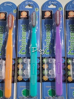 DIPLOMAT ORIGINAL SOFT OR EXTRA HARD BRISTLE ORAL CARE TOOTHBRUSH RANDOM