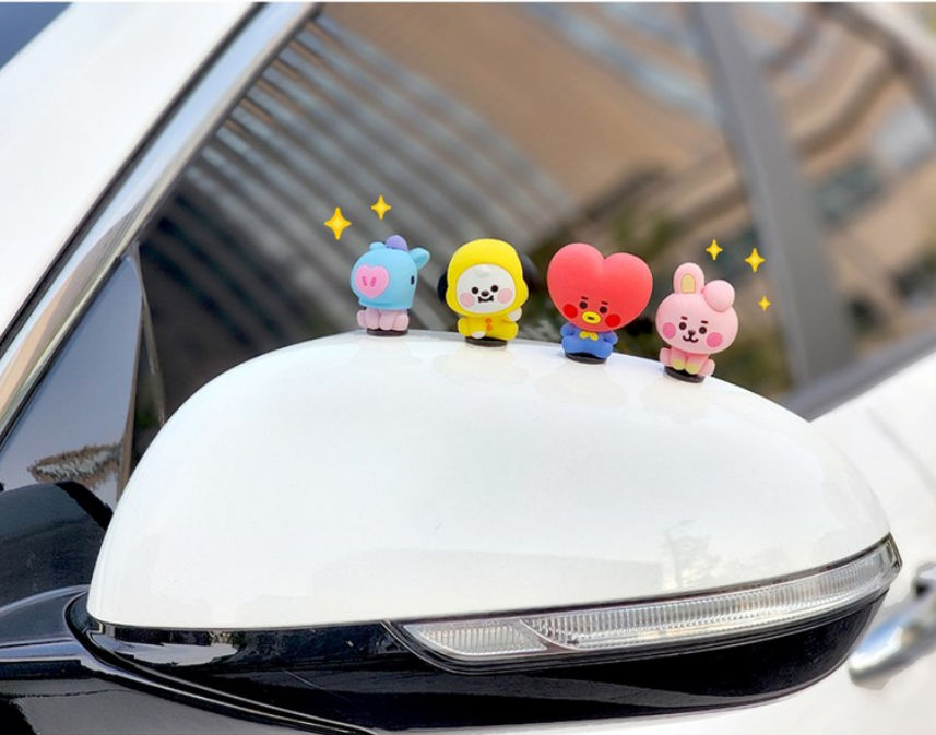 BT21 - 最安値 Bt21 BTS マスクホルダー カーフィギュア コンプリート BTS BT21 Line Friends MASK HOLDER multi use CAR Figure RJ(1