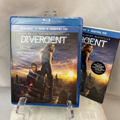 Divergent Blu-Ray + DVD + Digital Set - Starring Shailene Woodley - NEW/SEALED!!