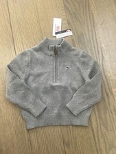 Vineyard vines kids size 2T 1/4 zip sweater gray new