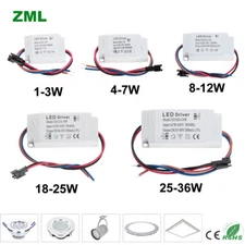 LED Driver power supply 1-3W 4-7W 8-12W 12-18W 36W 300mA AC-DC Transformator