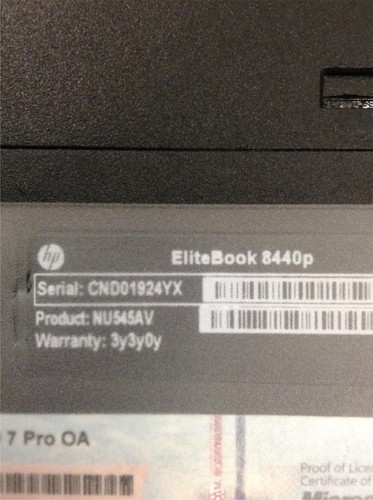 Portátil HP EliteBook 8440P i5-M540 2,53 GHz 14" con 2 GB de RAM, adaptador de CA, DVDRW FUNCIONA - Imagen 13 de 13