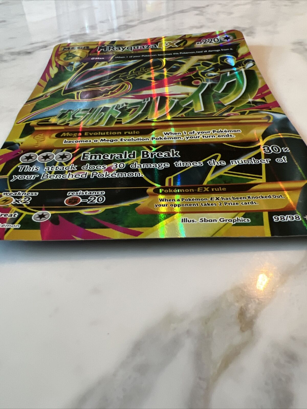  Pokemon - Mega-Rayquaza-EX (98/98) - Ancient Origins - Holo :  Toys & Games