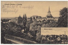 AK DRESDEN Leubnitz-Neuostra 1929 Müllers Gasthof und Kirche    ( 18