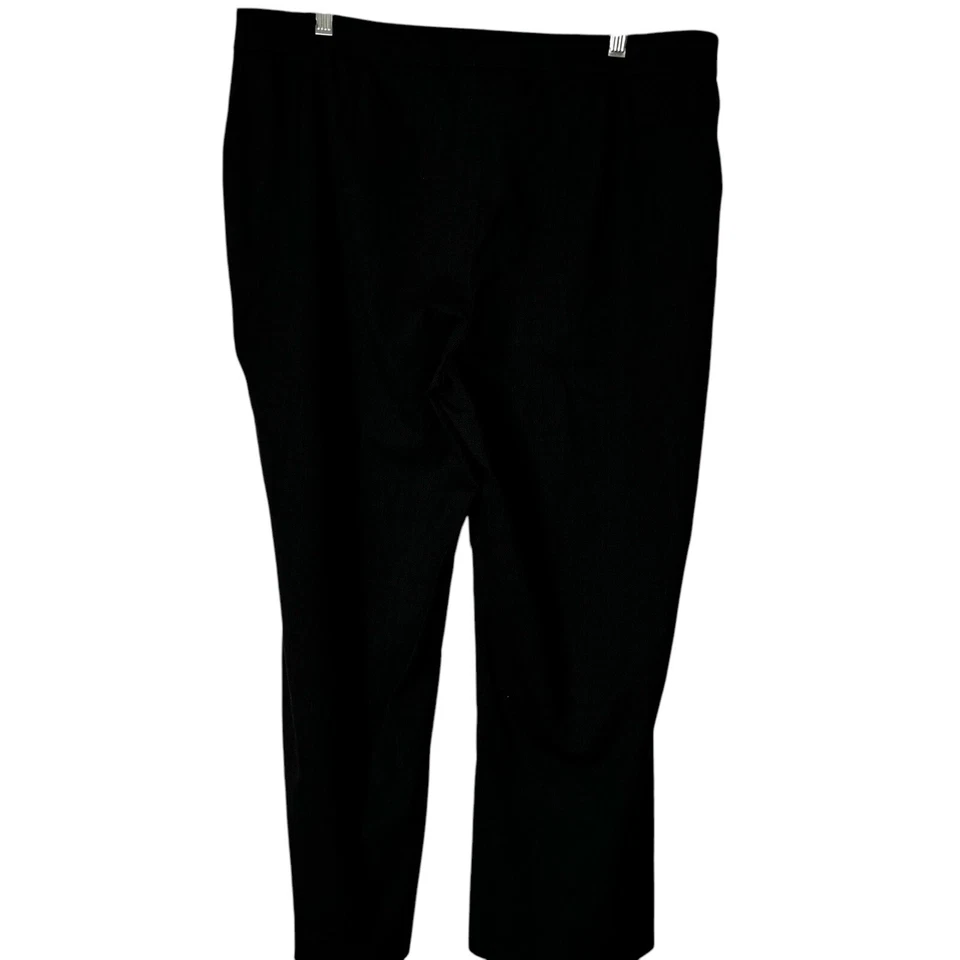 Pantalón recto Lafayette 148 para mujer talla 16 negro carretilla lana virgen Foto 3 de 4