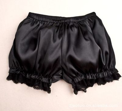 Damen Lolita Spitzen Shorts Bloomers Unterwäsche Schlüpfer Sicherheits Satin Neu