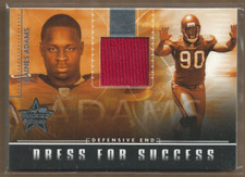 2007 Leaf Rookies and Stars Dress for Success #32 Gaines Adams Jersey /175