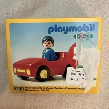 Playmobil 1.2.3 Tow Truck With Race Car Set - Toddler Building Toy For Ages 18 Months+