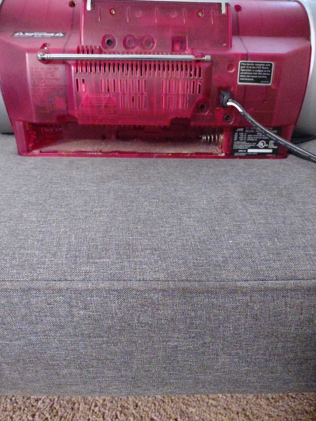 JVC RVB550 Kaboom Red Lights Blink To The Beat CD Ghetto Blaster. eBay