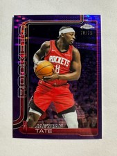 2025-26 Topps Chrome Sapphire Jae'Sean Tate Purple Refractor /75 Rockets