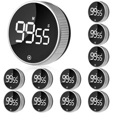 12 Pack Digital Kitchen Timer - Magnetic Kitchen Timer Visual timers Large LED