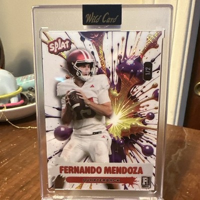 Wild Card Splat 2026 Fernando Mendoza NCAA Football Rookie 1/2 SMB-PG21-FM4