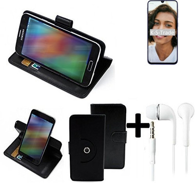 360° Schutz Hülle für Samsung Galaxy M21 + headset Wallet CaseUniversal schwa