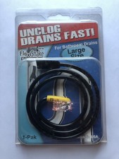 FlexiSnake Drain Hair Clog Tool 1 PAK for Bathroom Drains LARGE SIZE MADE IN USA
