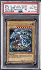 2004 YU-GI-OH PROMO F001 BLUE-EYES WHITE DRAGON PSA 10