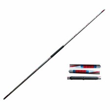 Chrome Competition Light Weight Silver/Red Lotus Wood Bo With Grip Staff 60" 5ft