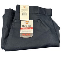 Dickies Work Pants Mens 42x30 ACTUAL 874 Flex Original Fit Navy Blue NEW