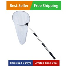 Insect and Butterfly Net, 12" Ring, 36" Depth, Handle Extends