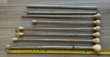 Lot of 8 Vintage  Dimple-Style" Majorette/Twirler Batons