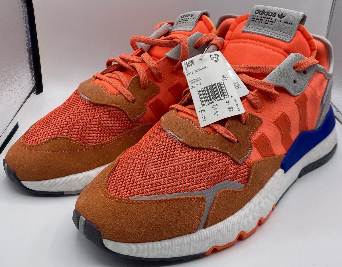 NEW IN BOX Adidas Nite Jogger G26313 Solar Orange Mens Sz 13