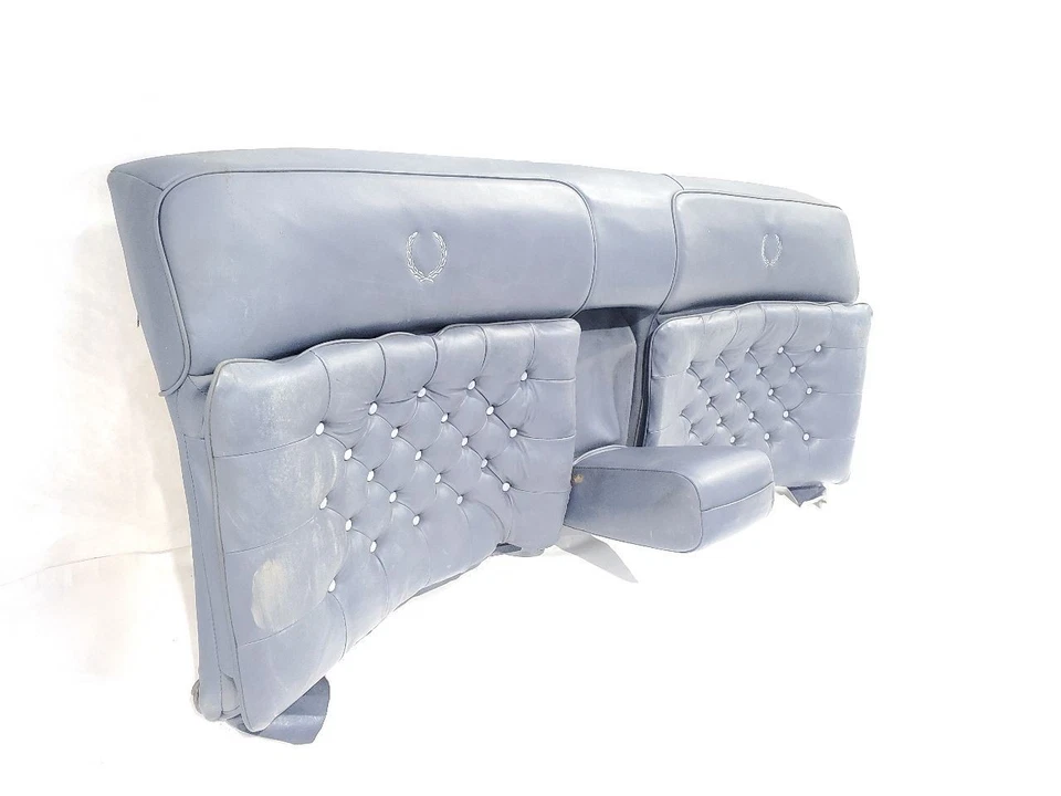 Cadillac Fleetwood Brougham 1984 asiento trasero azul OEM Foto 3 de 4