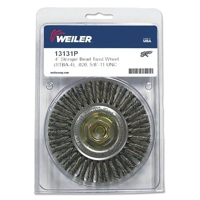 Roughneck Stringer Bead Wheel, 4 in dia x 3/16 in Face W x 5/8 in-11 UNC x