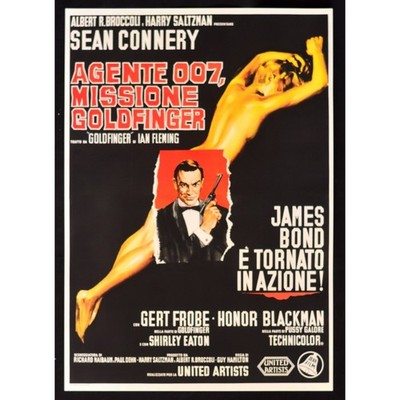 Plakat Agent 007 Goldfinger Sean Connery Ian Fleming Frobe CAT2