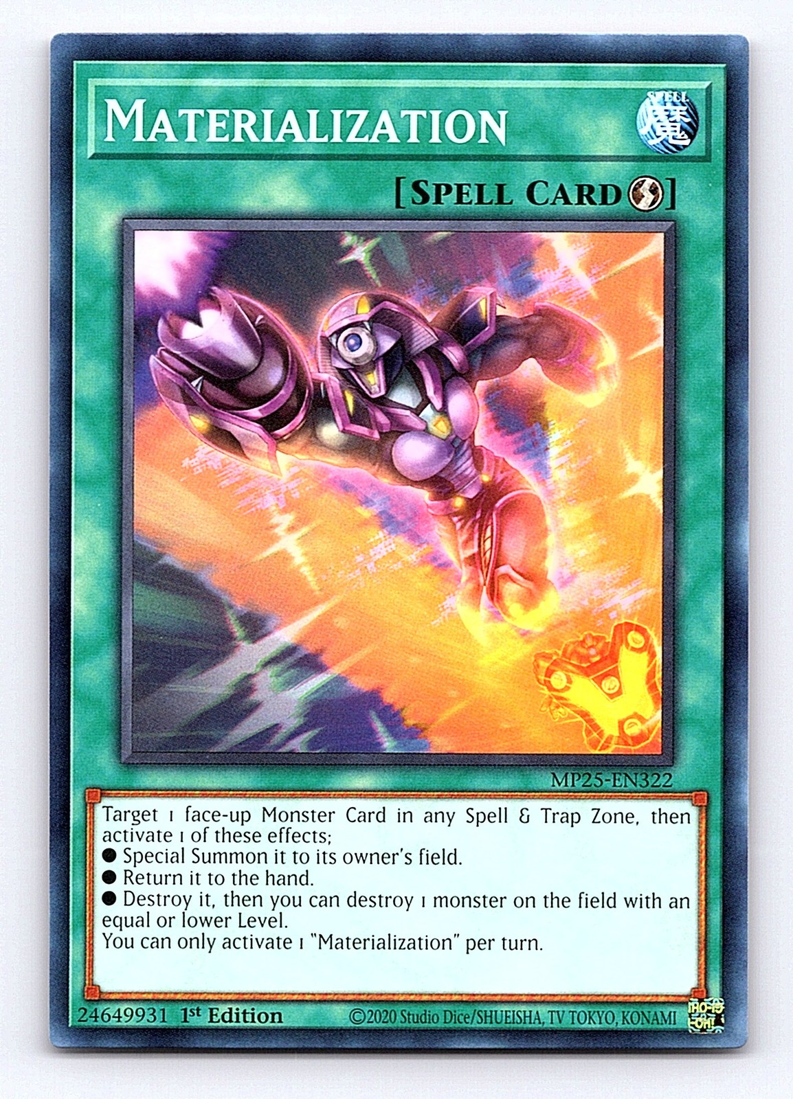 2025 Yu-Gi-Oh Mega-Pack Time Reloader MP25-EN308 1st Edition