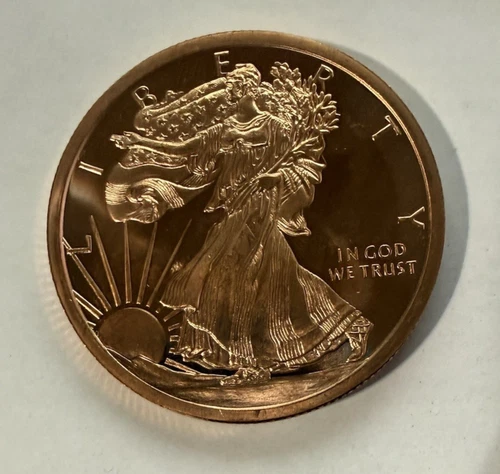 5 oz .999 Fine Copper Round | Walking Liberty Design | Golden State Mint