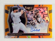 2025 Panini Select Edgar Quero Diamond Action Orange Prizm Auto /75 RC #DAS-EQ