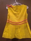 Vintage Childs Dress Yellow Girls Dress Ruth's Of Carolina With Frog  12-24 Mos. — photo 2