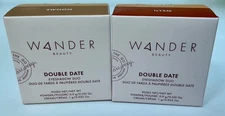 2 Wander Beauty Double Date Eyeshadow Duo SMITTEN & SWOON + 1st KISS & ILYSM NIB