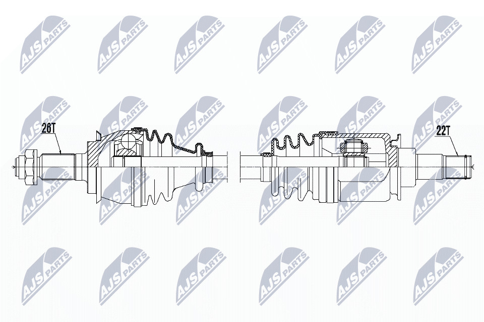 Fits NTY NPW-BM-119 drive shaft ⭐UK Stock⭐ - Image 16