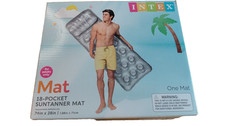 Intex 18 Pocket Suntanner Pool Float Mat. New in Box. 28 in. x 74in.